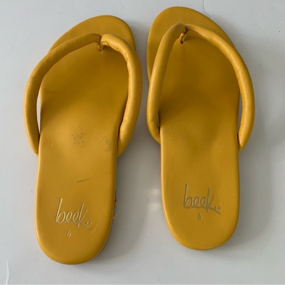 beek Sunbird Sandals‎ Ginger Yellow Sz 6 - Picture 2 of 6
